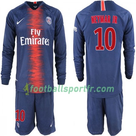 Tenue Paris Saint Germain Neymar JR 10 Enfant Domicile 2018-2019 Maillot de Foot ML